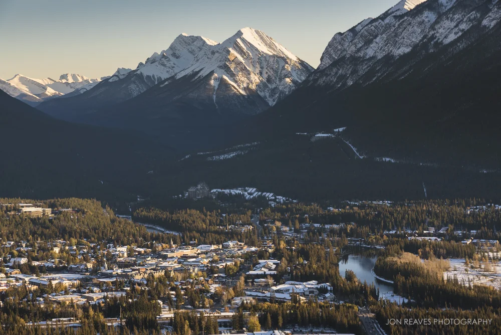 Banff Townsite from Banff Viewpoint