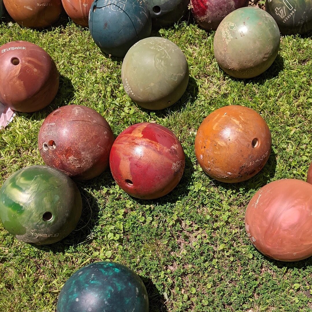 Janet's balls because they are pretty.  I'm in a pandemic slump BUT next weekend Janet and I are moving into our new studio and I hope that will light a fire.