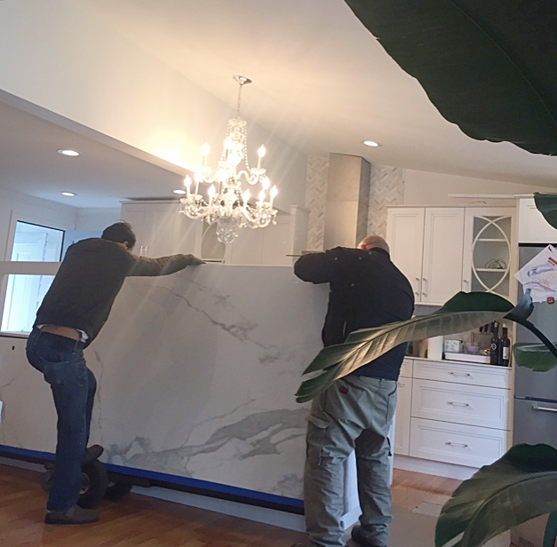 One of the best days of that summer was when my countertops were finally installed