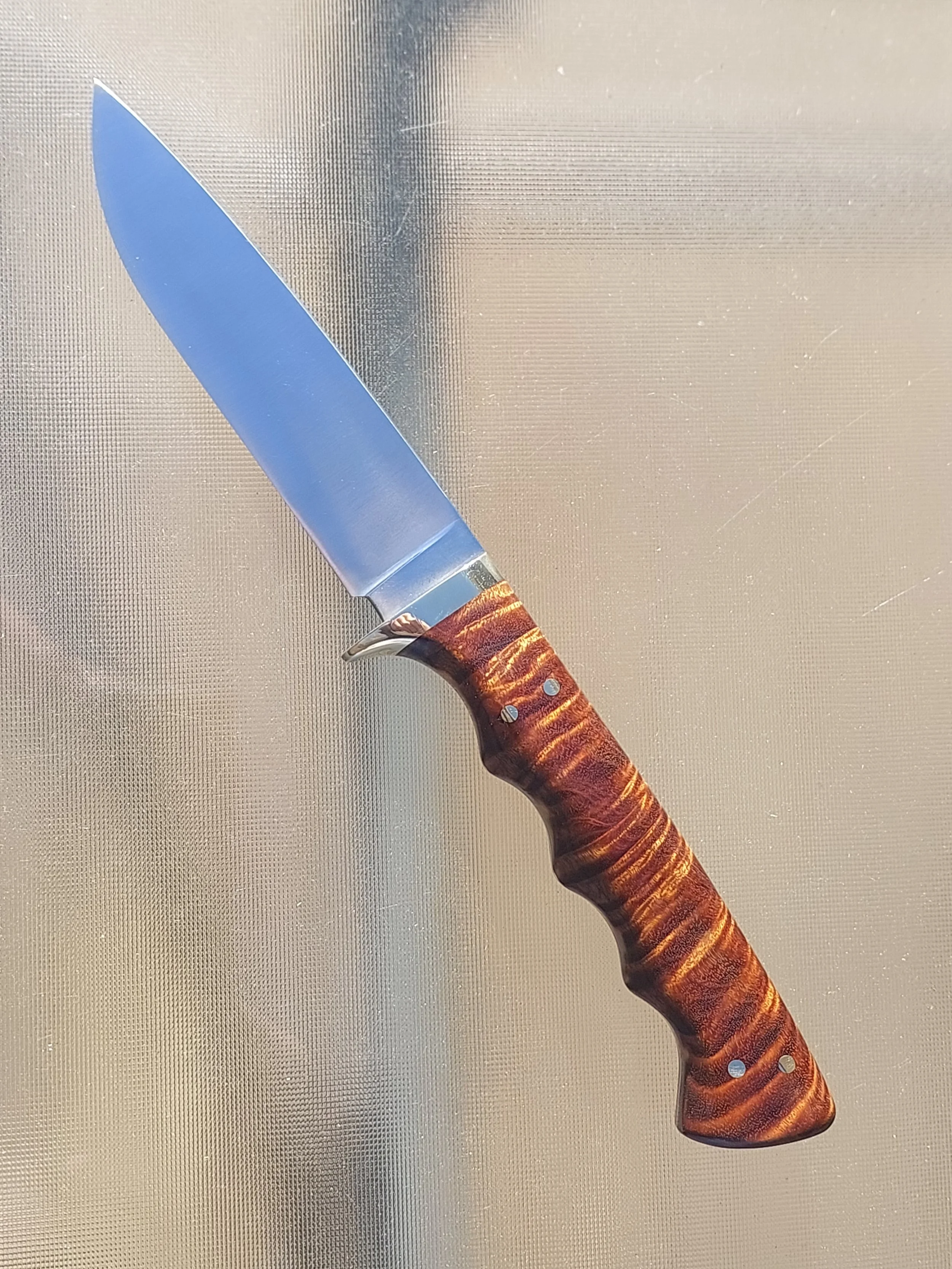  4.5 inch wright hunter with ringed gidgee handle 