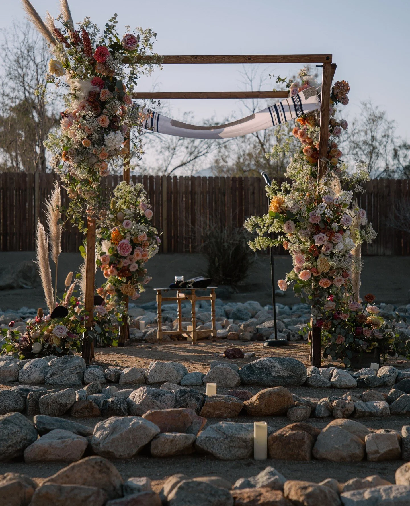 Many of our wedding ceremonies include a variety of traditions from different cultures, or couples may choose to create their own meaningful rituals. These rituals may include unique objects and garments. The Jewish Wedding Canopy, called the Chuppah