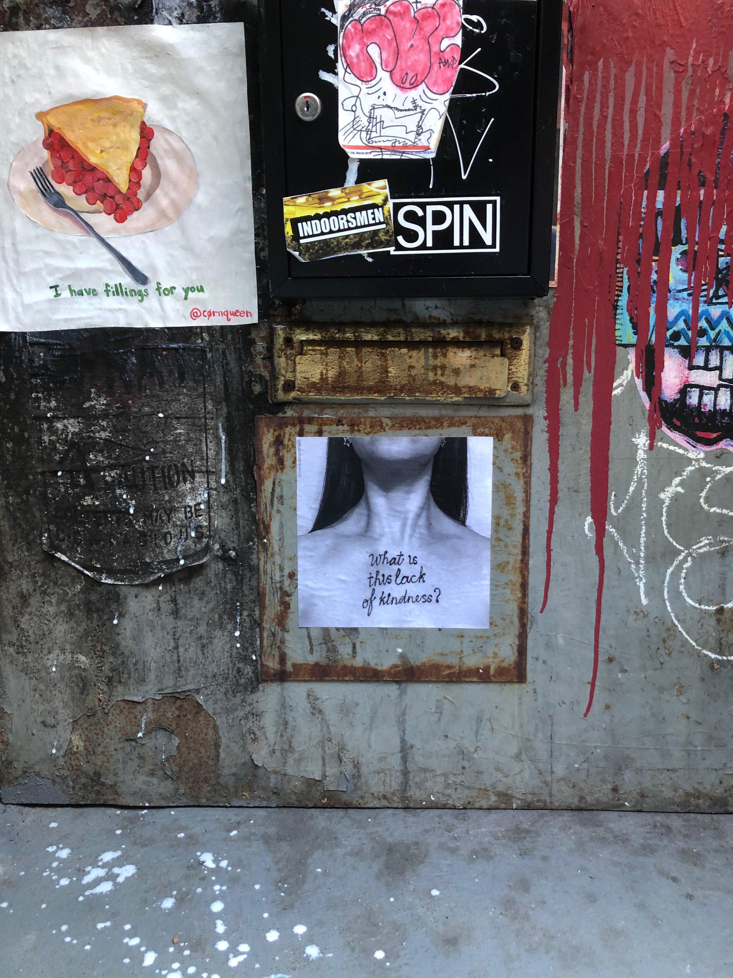 Pasteups on the streets of Brooklyn