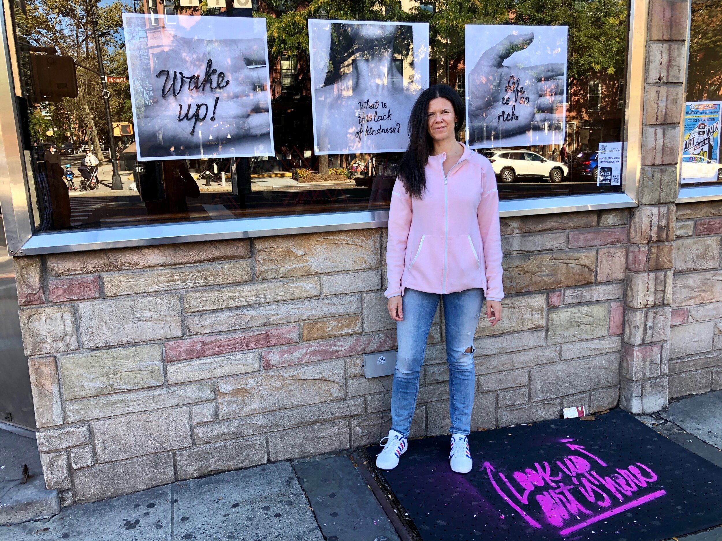 Photo prints on display at Gowanus Arts Walk, Brooklyn, NY