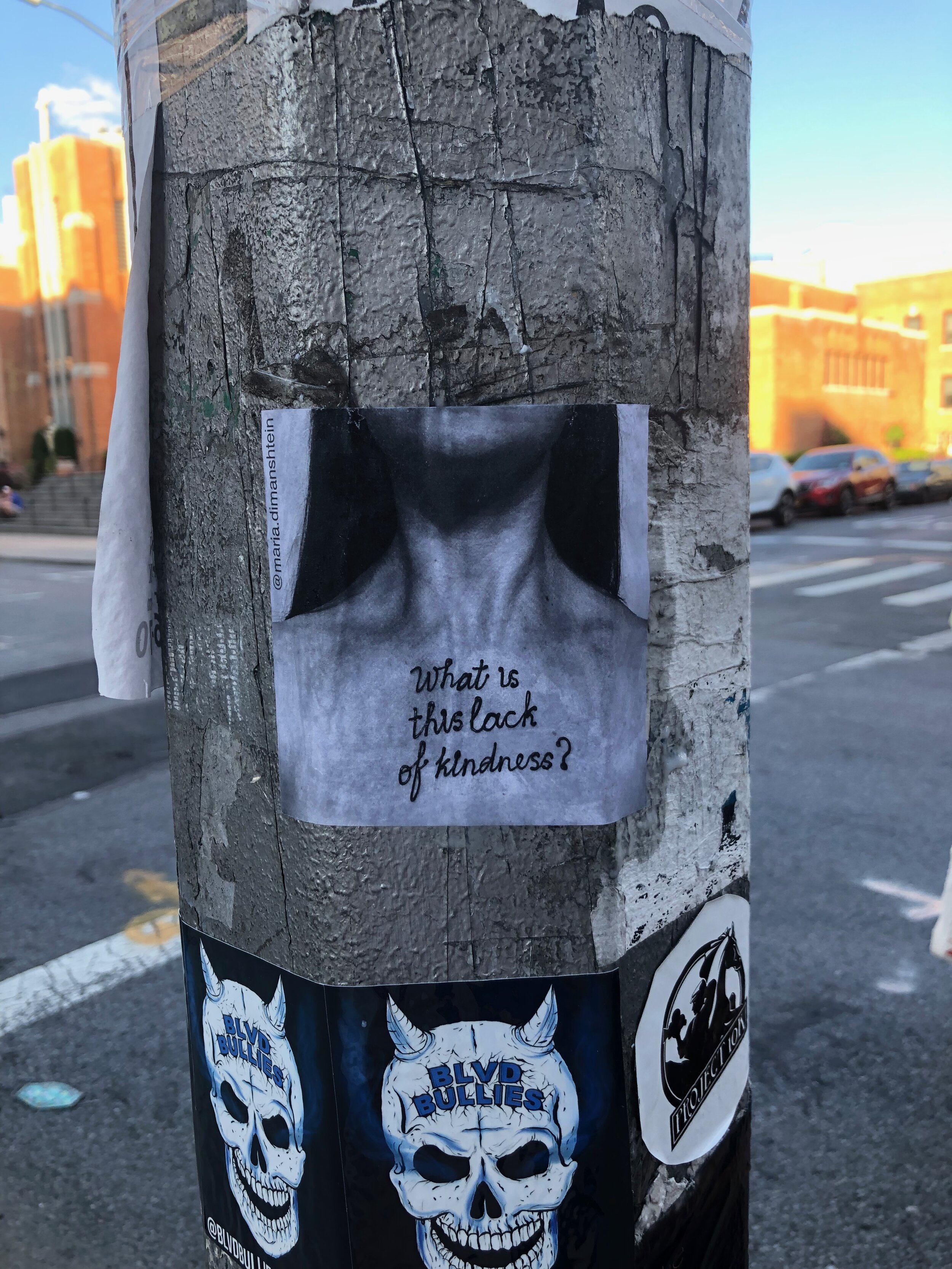 Pasteups on the streets of Brooklyn