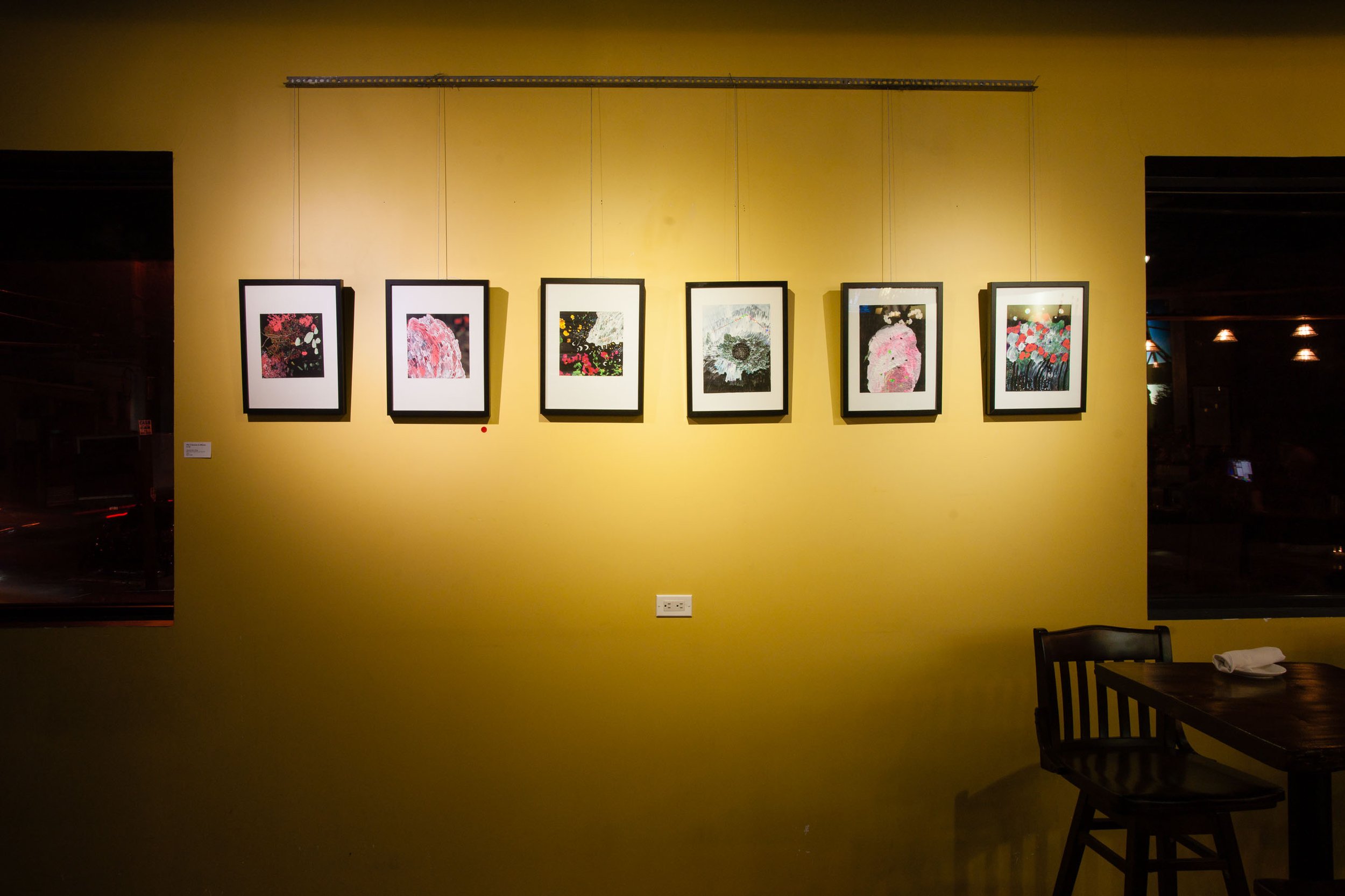 Installation view in a dining hall