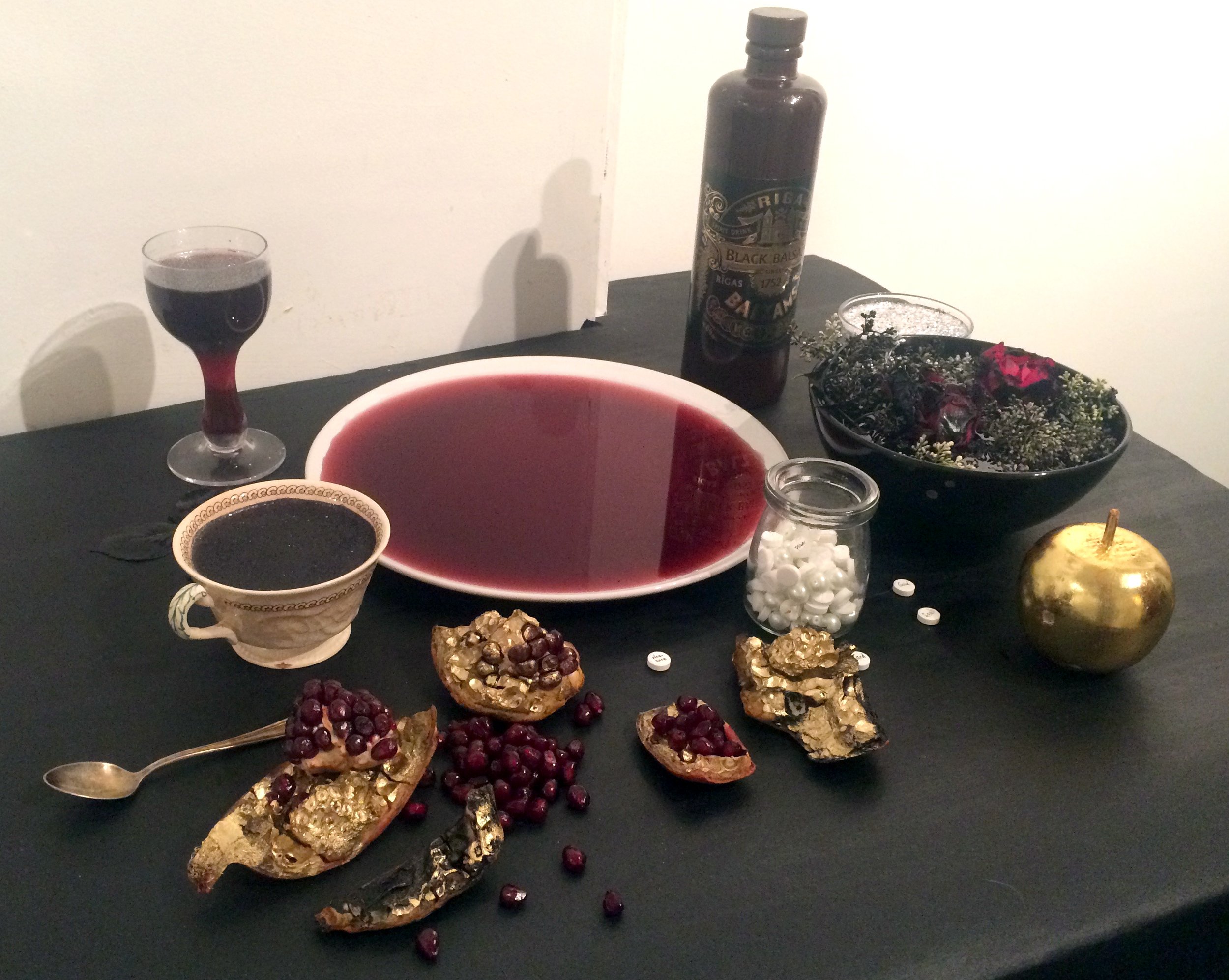 A still life with pomegranate