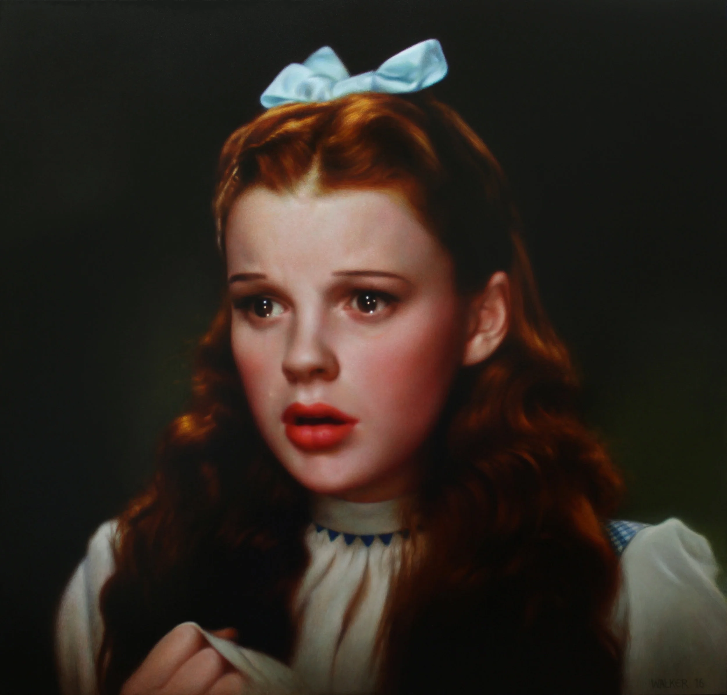 Crying Dorothy. Oil on panel.