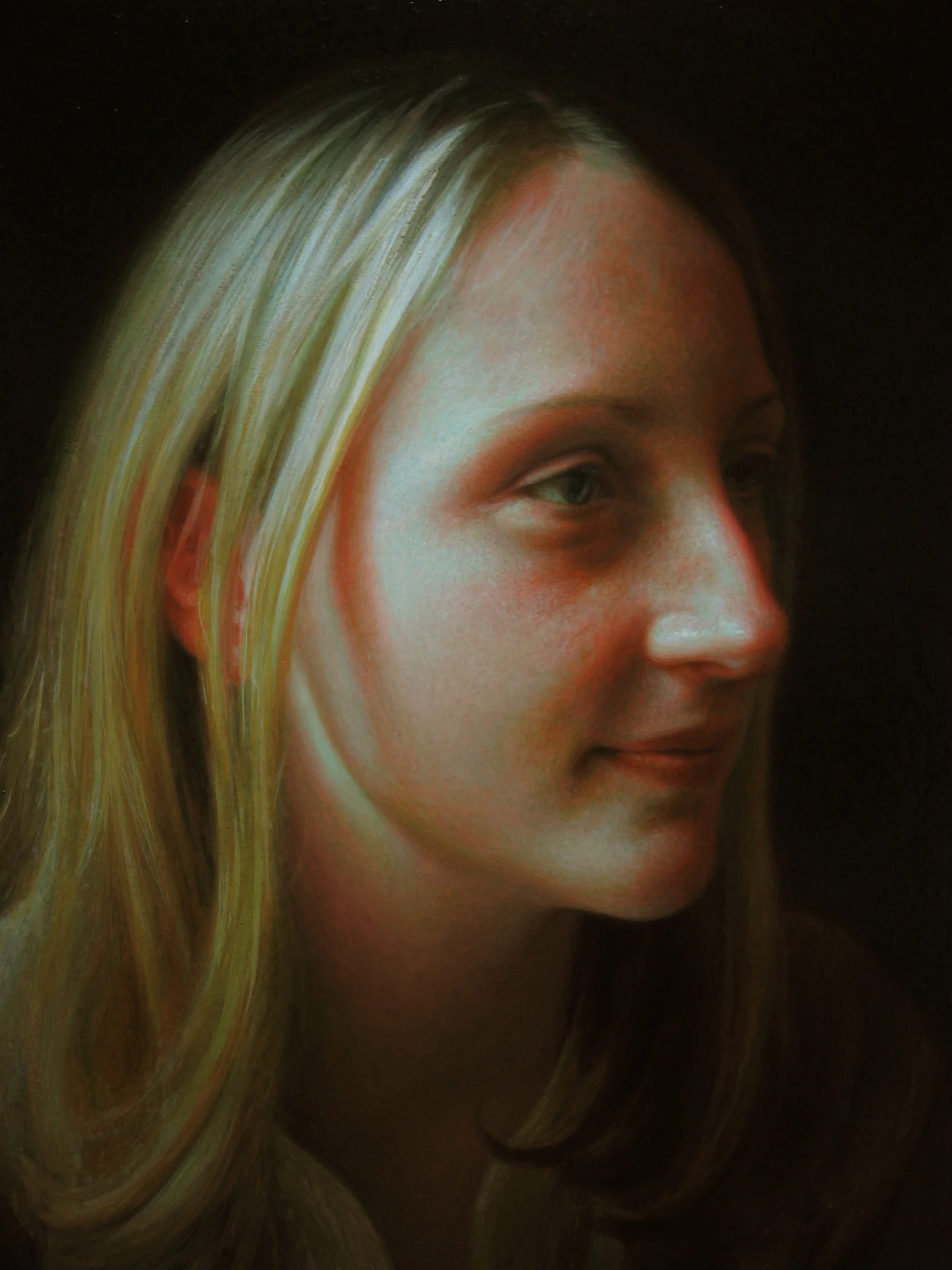 Amy. Oil on panel.