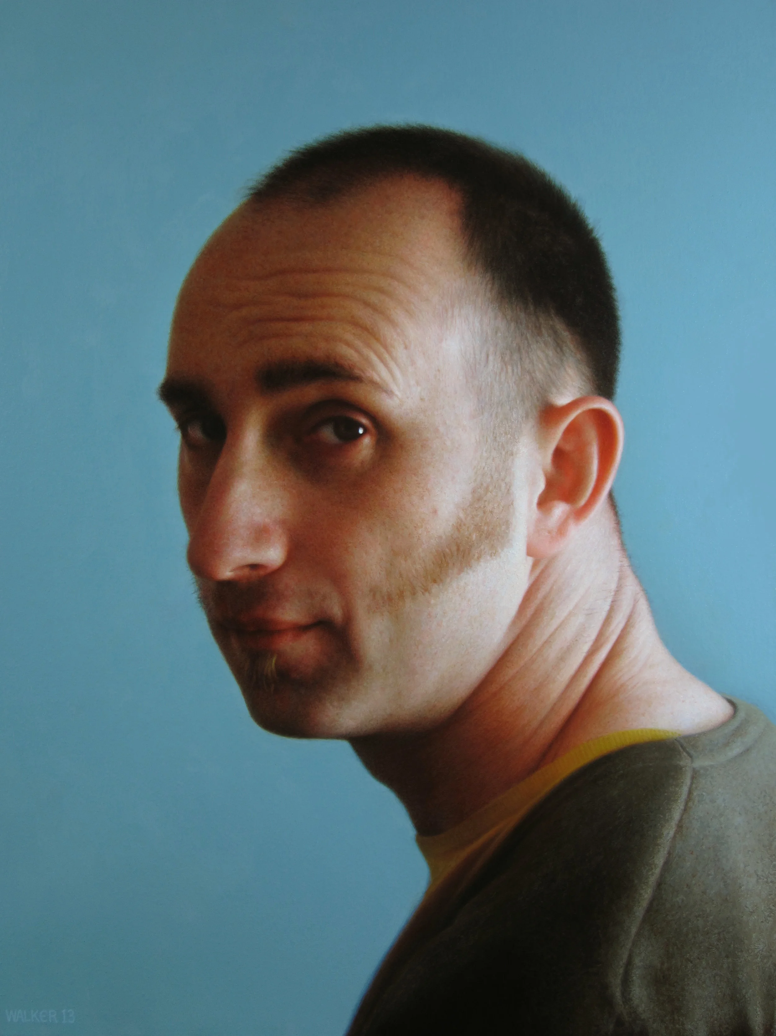 Shaun. Oil on panel.