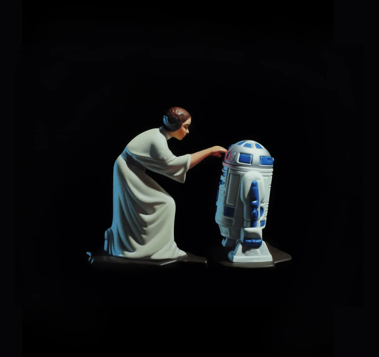 Princess Leia. Oil on panel.