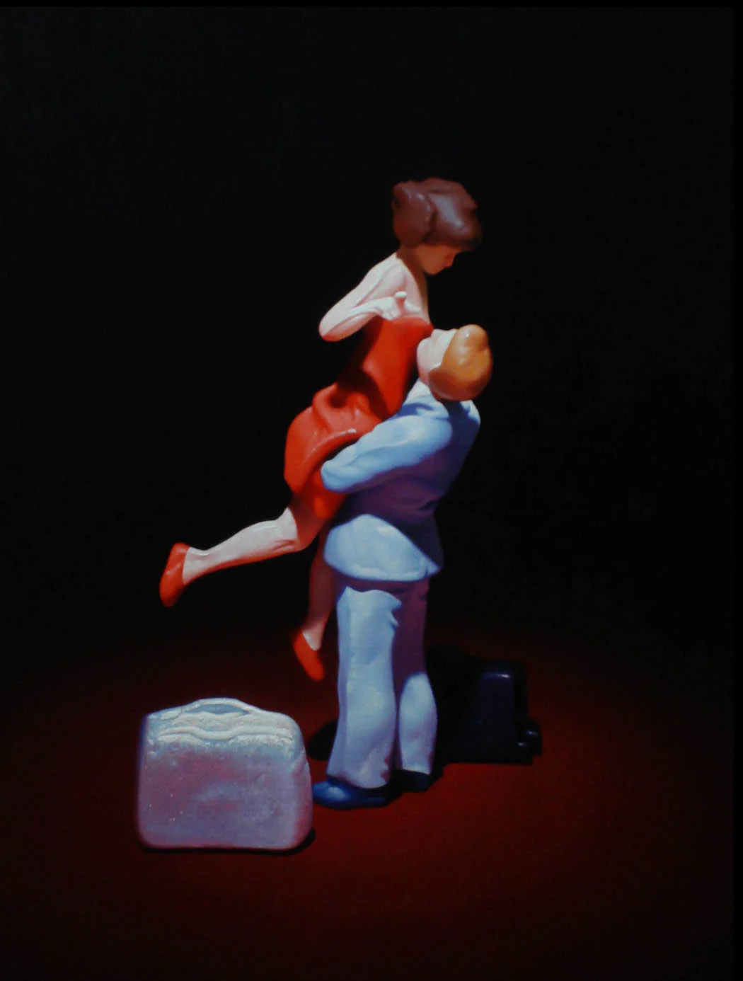 The Arrival. Oil on panel.
