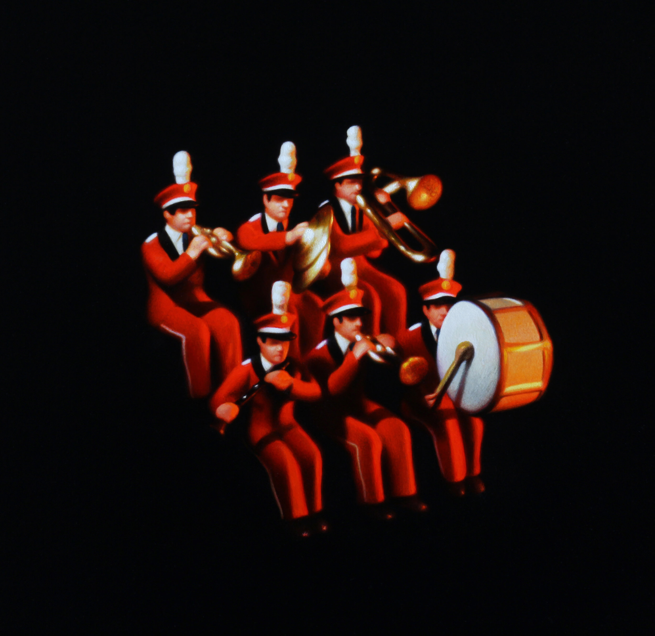  Red Band. Oil on Panel. 