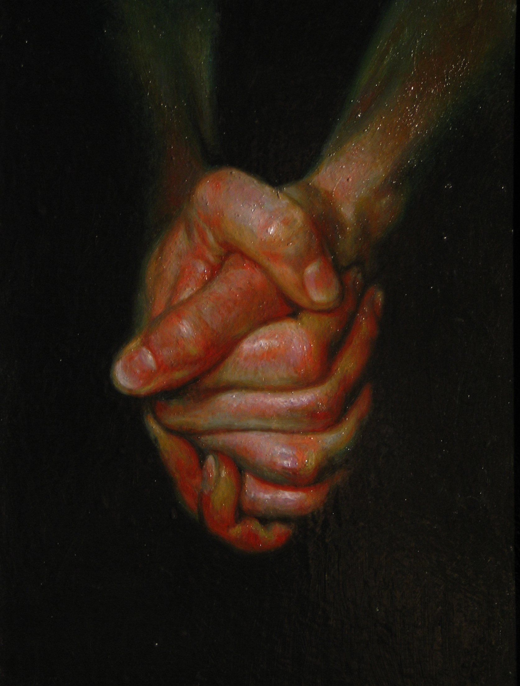  Hands. Oil on canvas. 