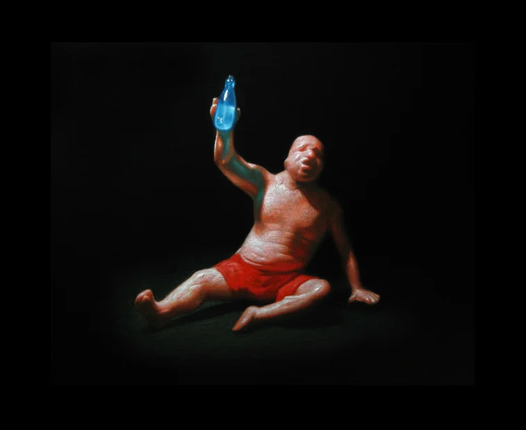 Drunk. Oil on panel.