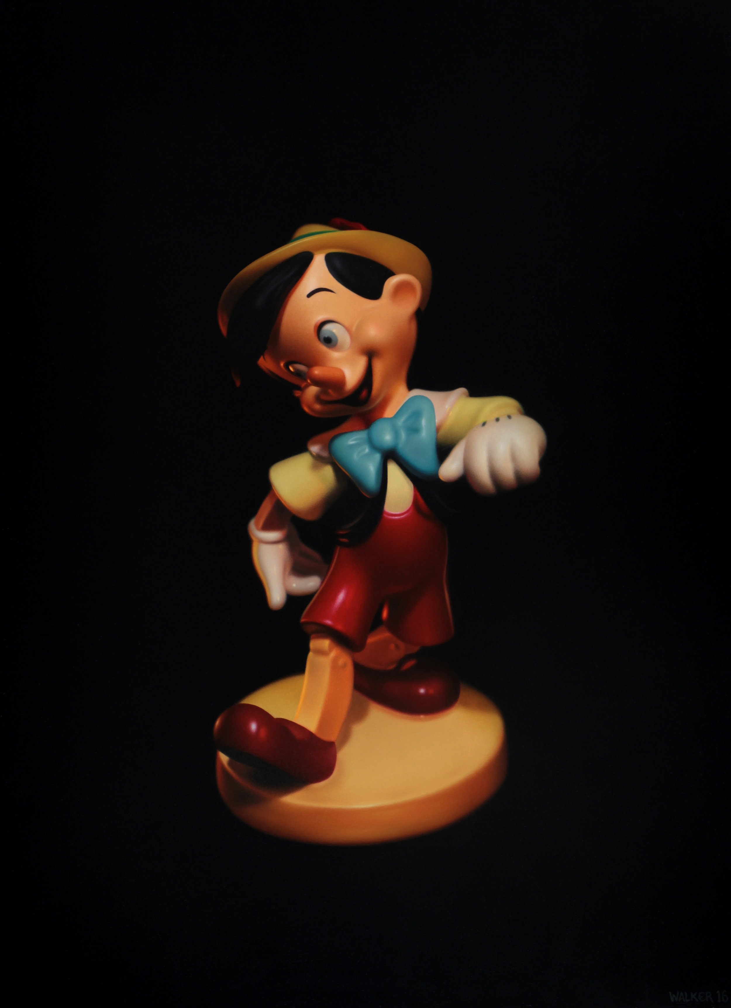  Pinocchio. Oil on panel. 