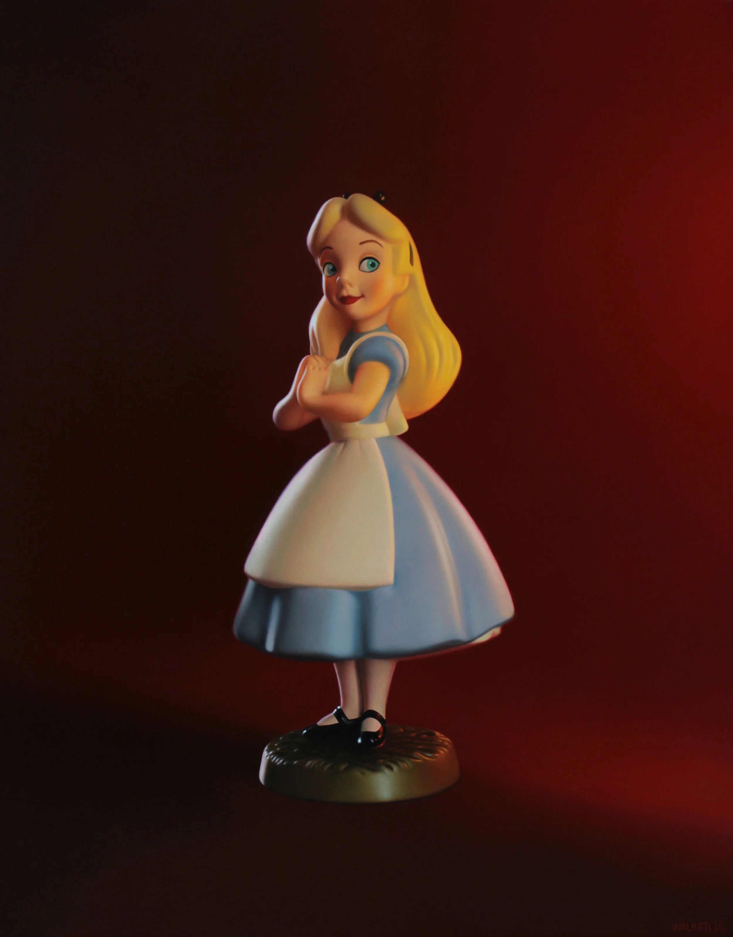 Alice. Oil on panel.