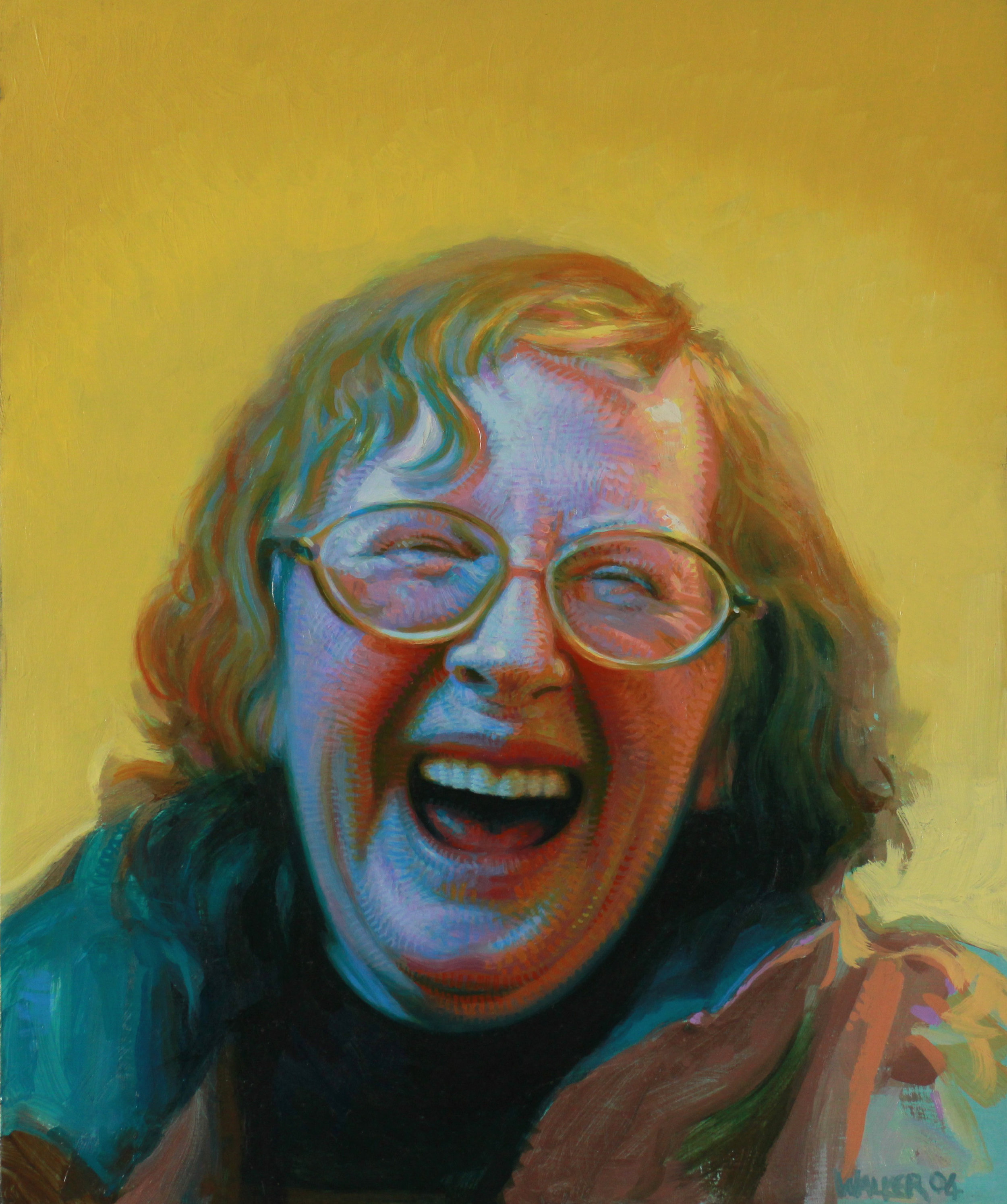  Laughing Woman. Oil on panel. 