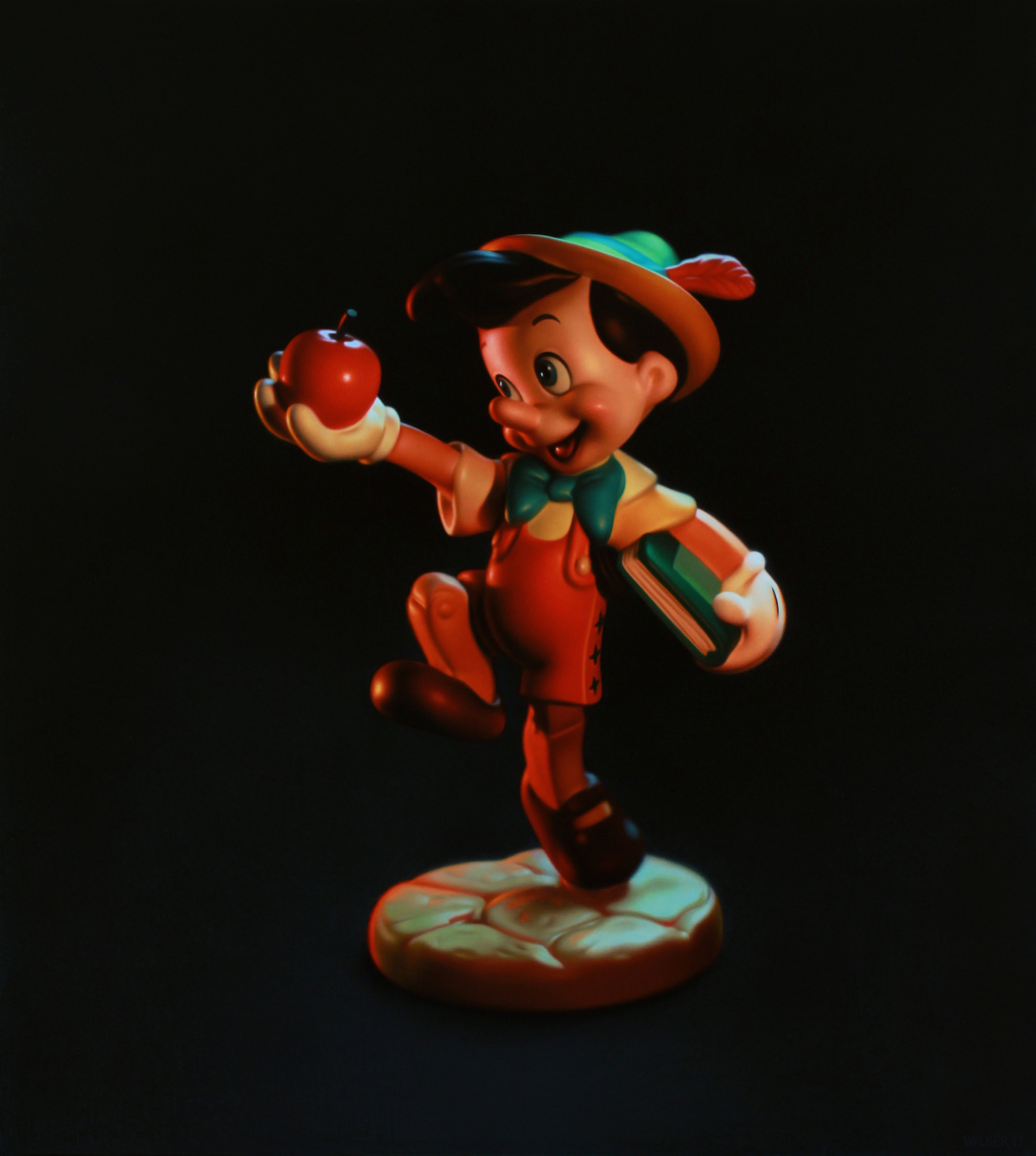  Pinocchio. Oil on panel. 2017 