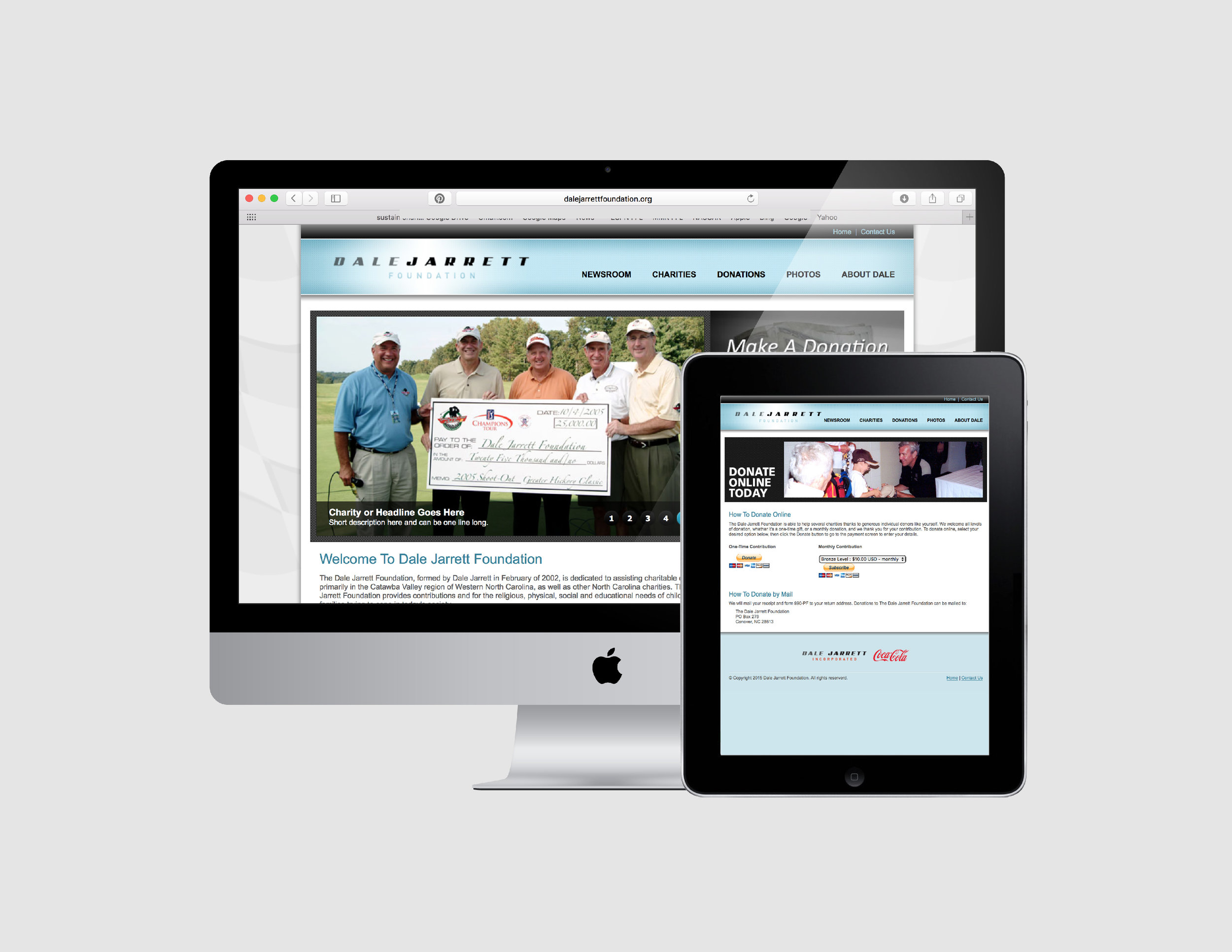 Dale Jarrett Foundation *Site built in partnership with Dynamic Technologies
