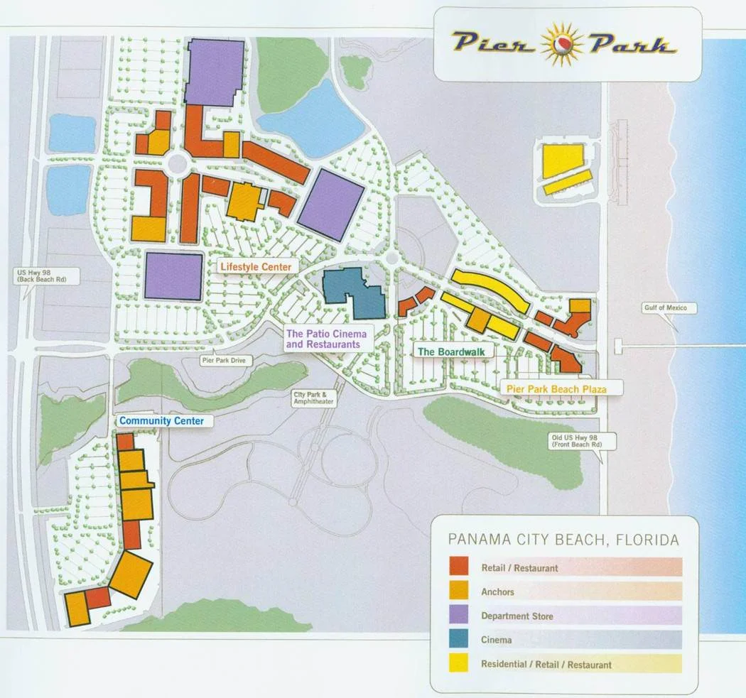 Pier Park 5 Design Pier Park Map Panama City Beach