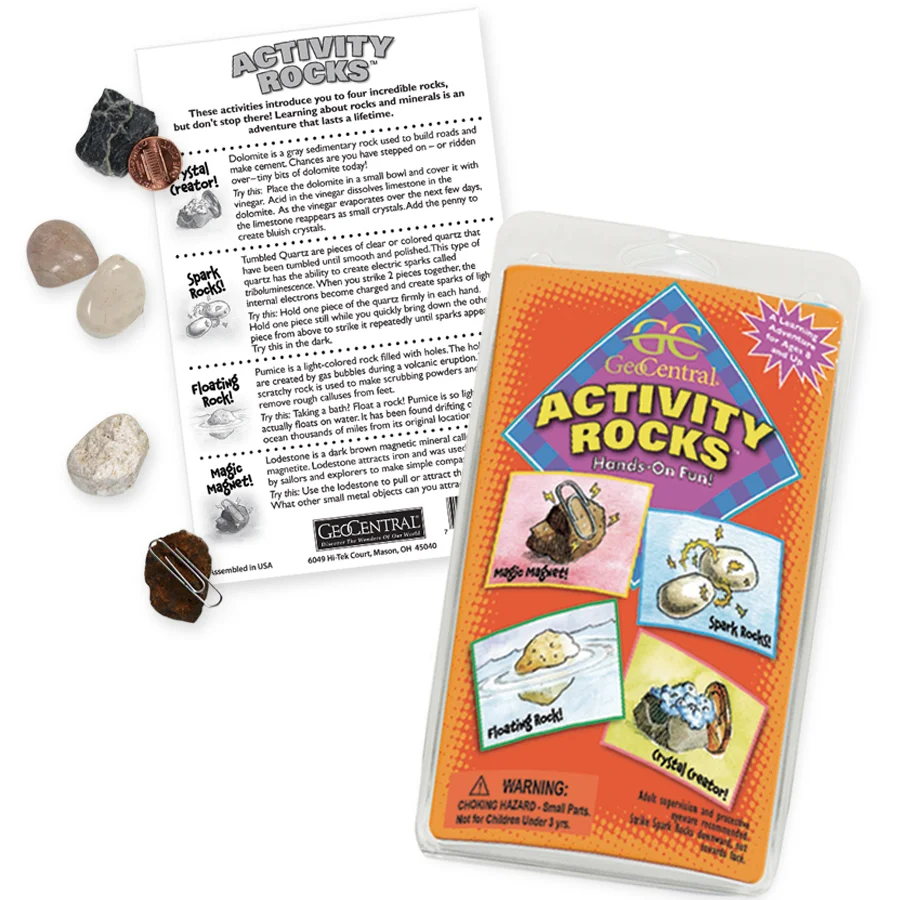 Science kit experiment rocks