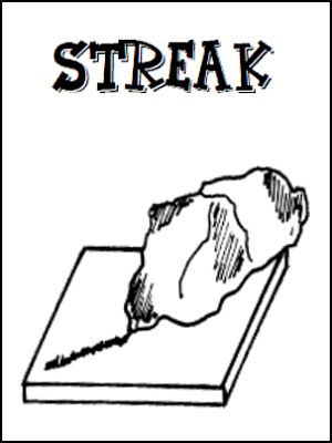 Rock Streak Test Chart