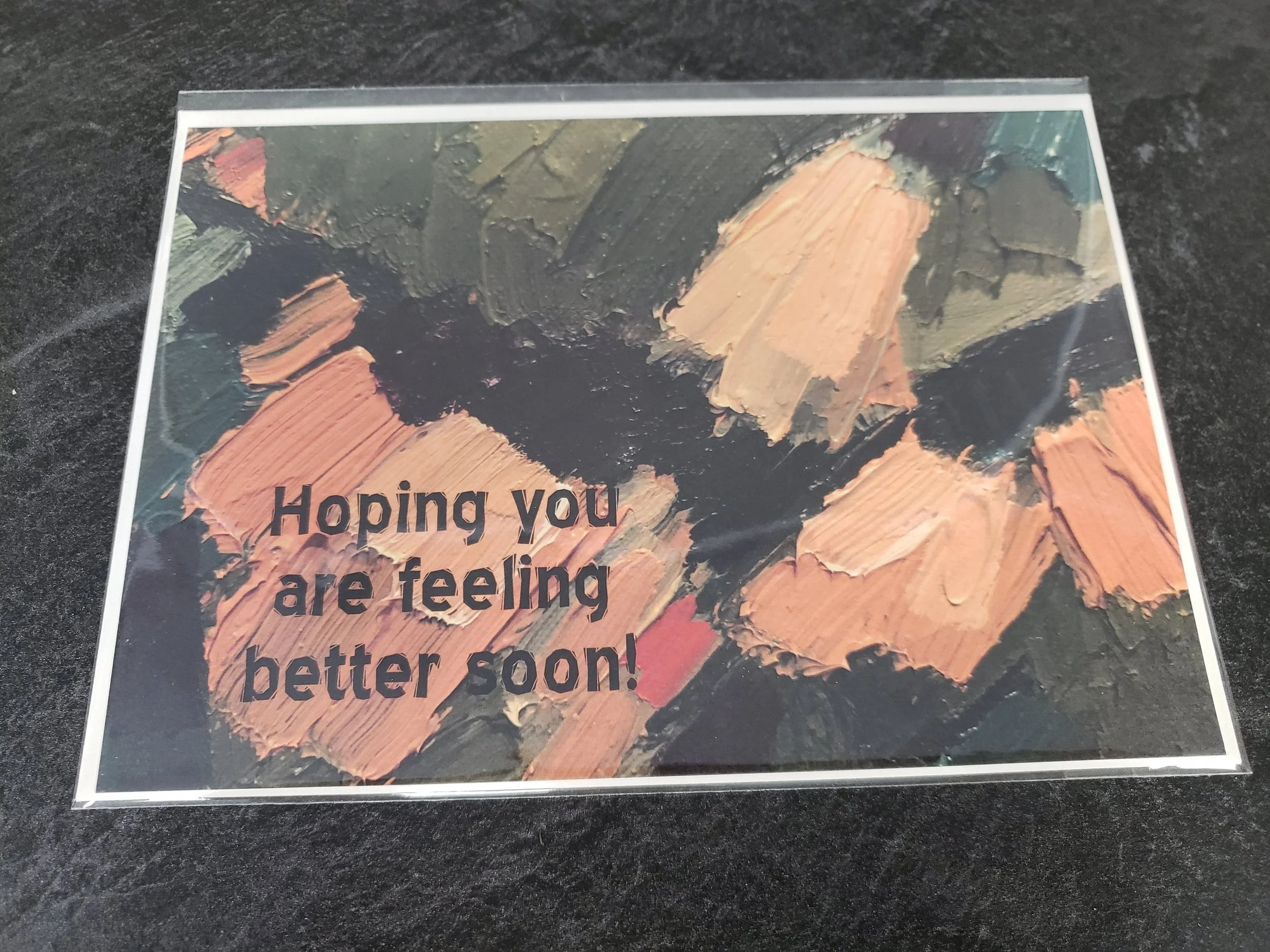 Hoping you are feeling better soon!