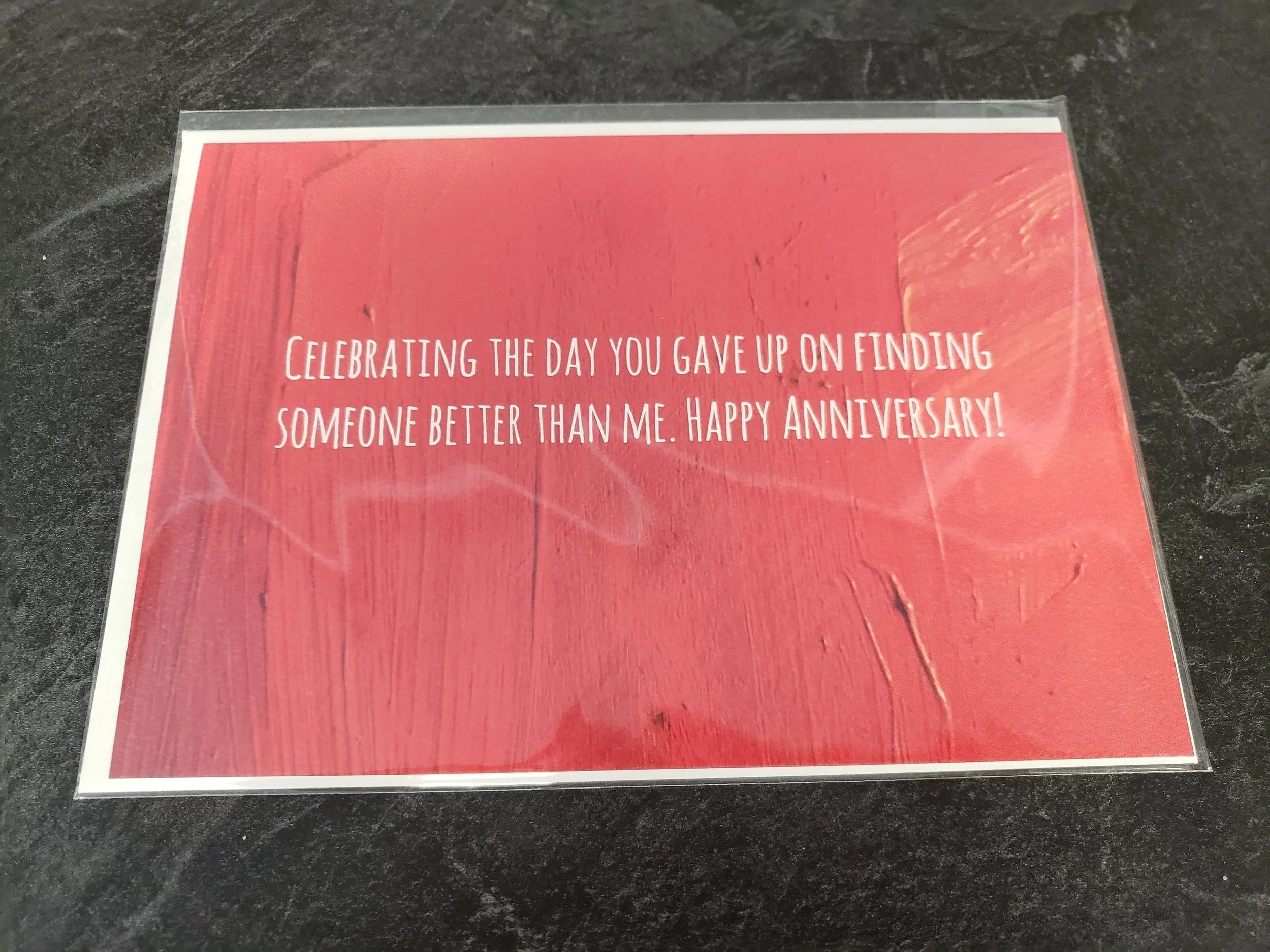 Celebrating the day you gave up on finding someone better than me. Happy Anniversary!