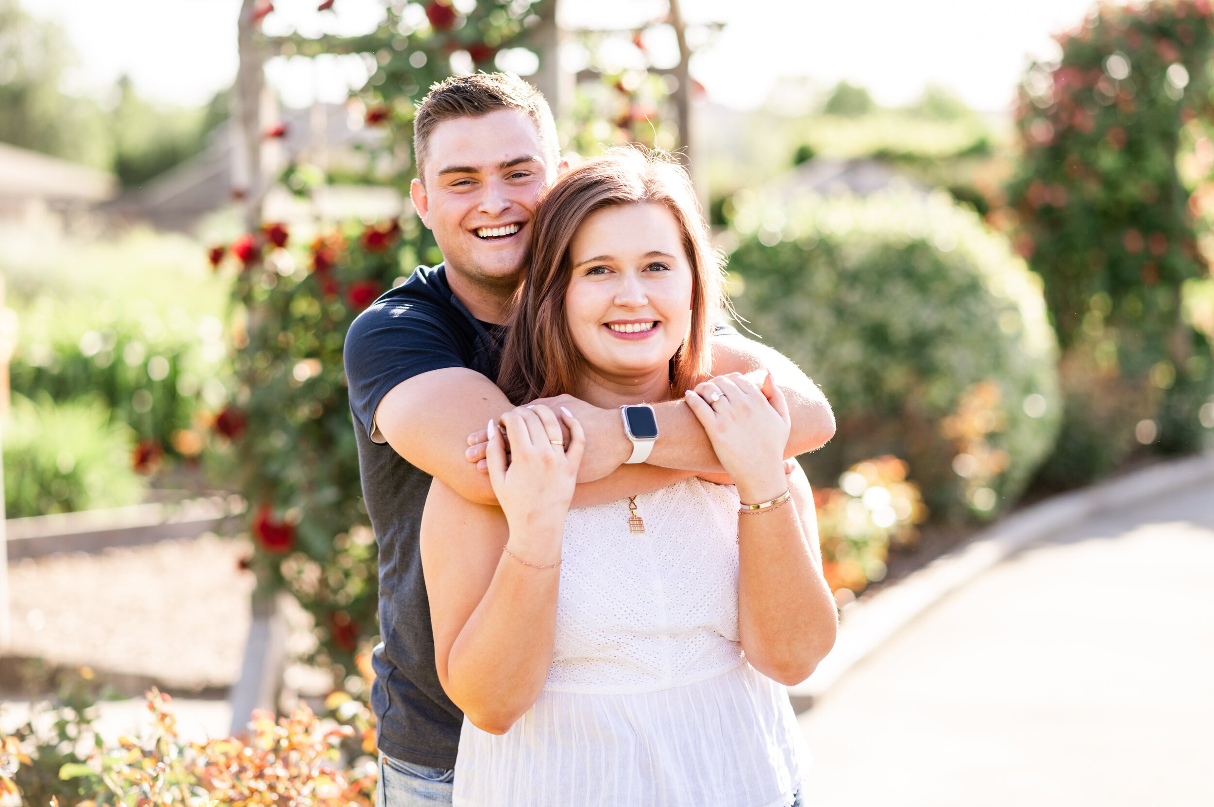 Kennewick Tri Cities Garden Engagement Photos - Morgan Tayler Photo &amp; Design - Tri Cities Engagement Photographer - Tri Cities Wedding Photographer - What to Wear to Engagement Photos