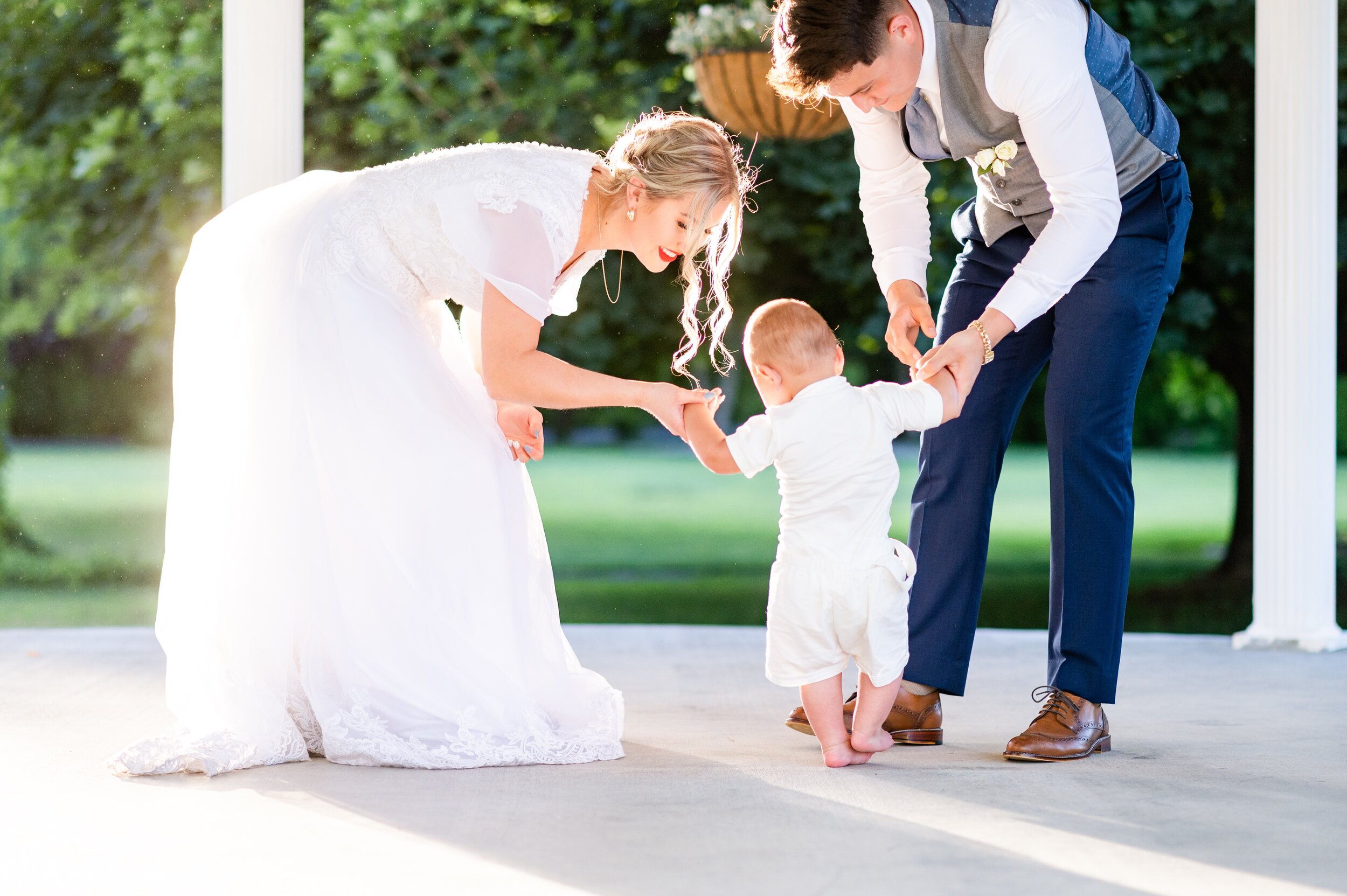 Best Tri Cities Pasco Washington Promise Garden Wedding Venue Photographer - Morgan Tayler Photo &amp; Design - Tri Cities Wedding Reception Venue - Wedding First Dance with Baby