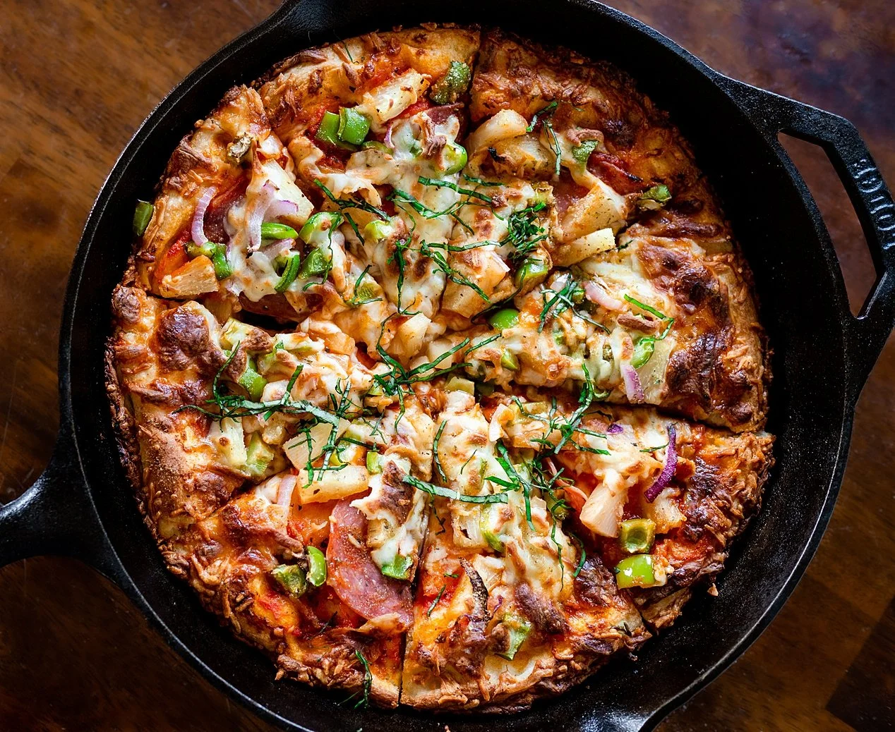 Cast Iron Pan Pizza