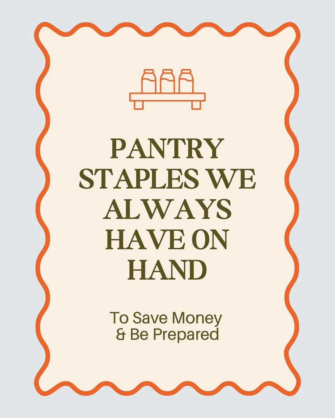 If you want this, just start small! I give some tips how in the post. But don&rsquo;t let it be overwhelming if you don&rsquo;t have much stored. I have been building ours up for over 7 years now and it&rsquo;s always evolving and changing. 

Also, d