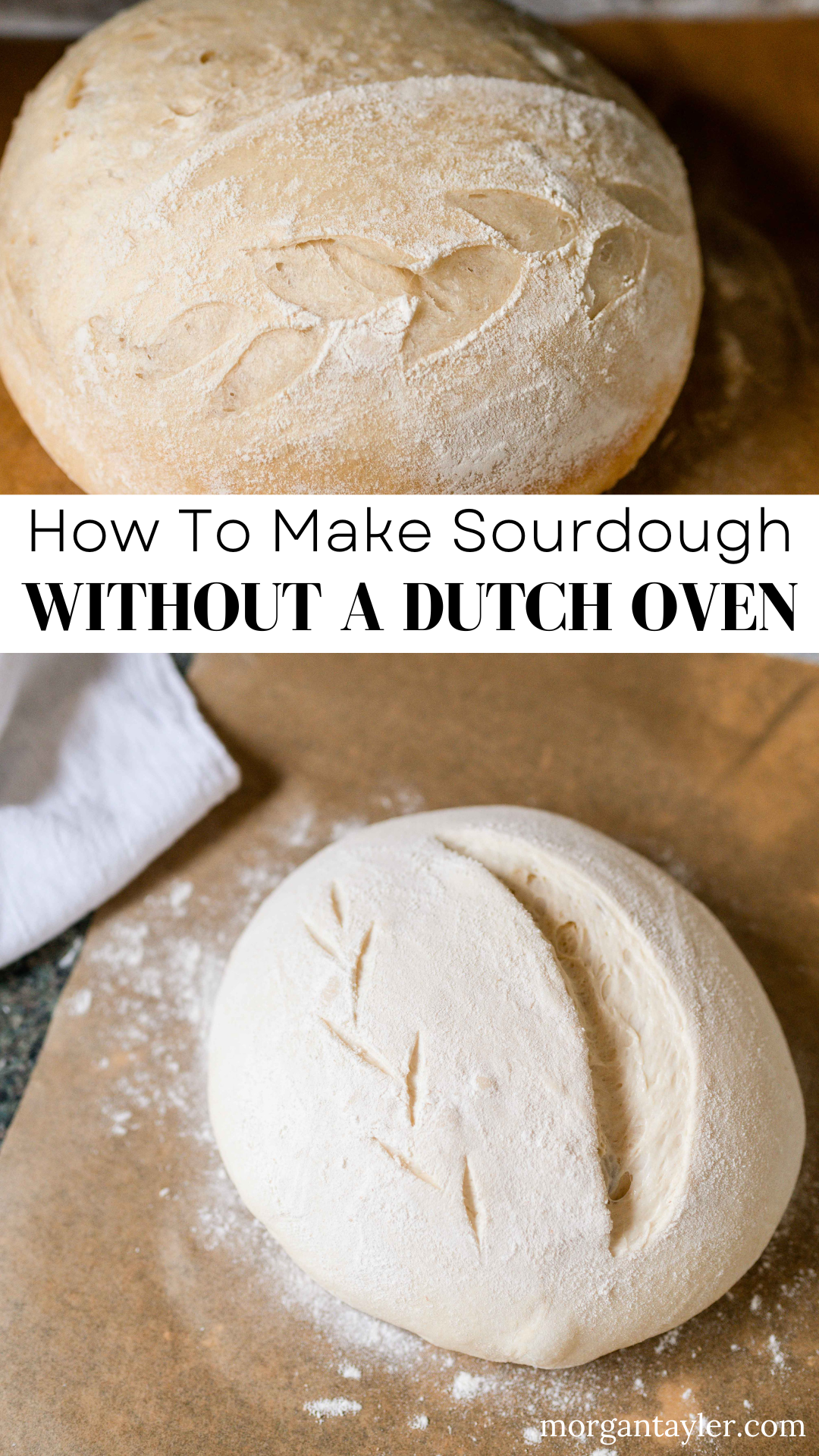 How to make sourdough without a dutch oven, sheet pan sourdough, how to bake sourdough on a sheet pan, how to make sourdough on a cookie sheet with metal bowl, easy sourdough, sourdough for beginners, simple sourdough recipe