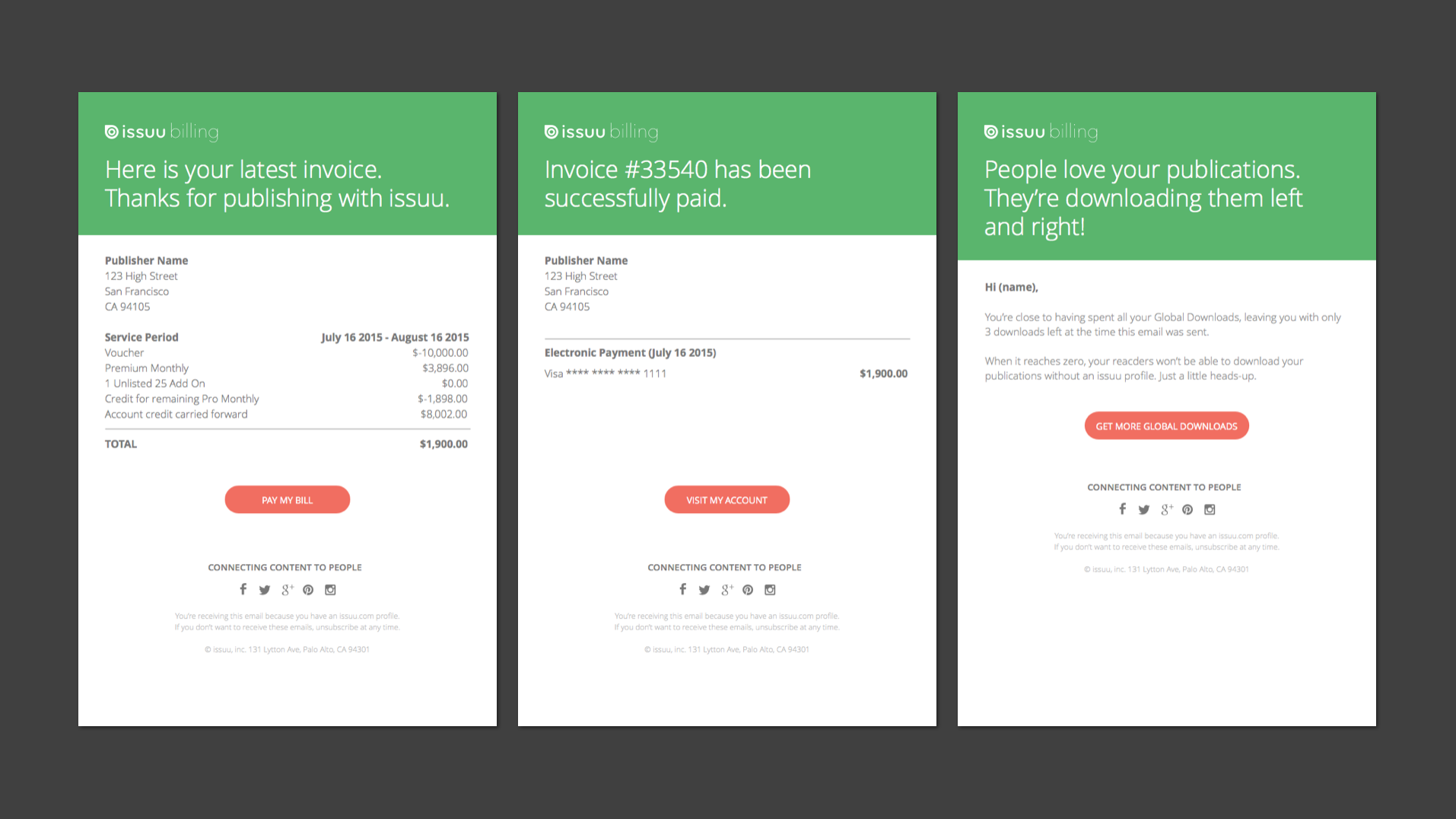 SOLUTION: BILLING EMAILS