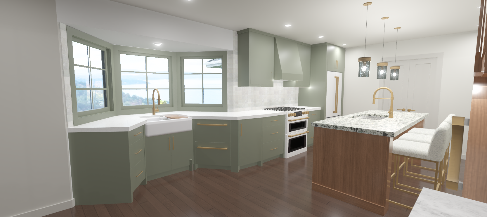 3D Rendering Contemporary Kitchen (Copy)