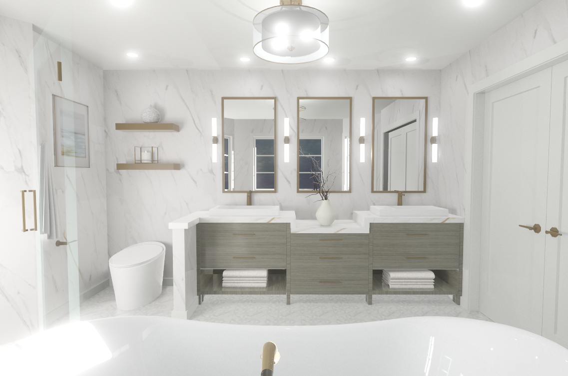 3D Rendering Master Bathroom (Copy)