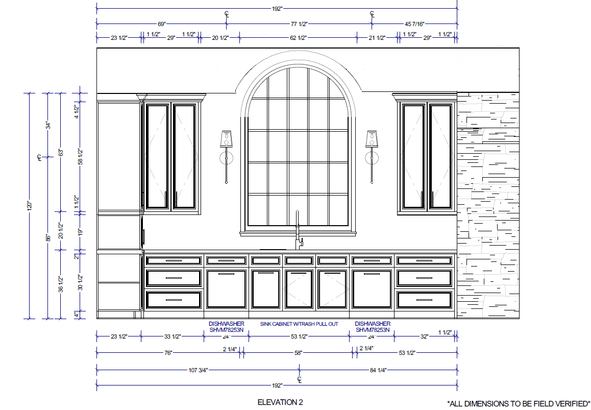 Kitchen Elevation Drawing