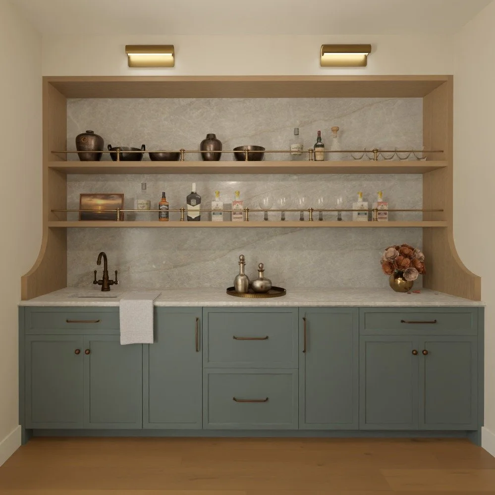 (Render) Design Credit: Hearth Homes Interiors. Custom bar built-in in a stunning muted blue.
Modeling &amp; Rendering: Joselyn Rendon
.
.
.
.
.
.
#interiordesign #interiordecor #kitchendesign #bardesign #millworkdesign #winecabinet #3drendering #chi