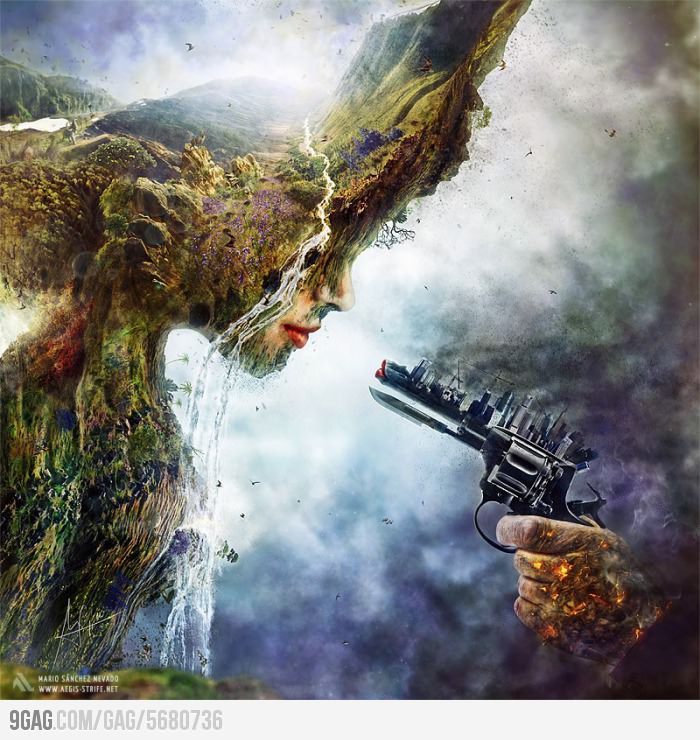 gun pointed at the head of the universe gun pointed at the head of the universe