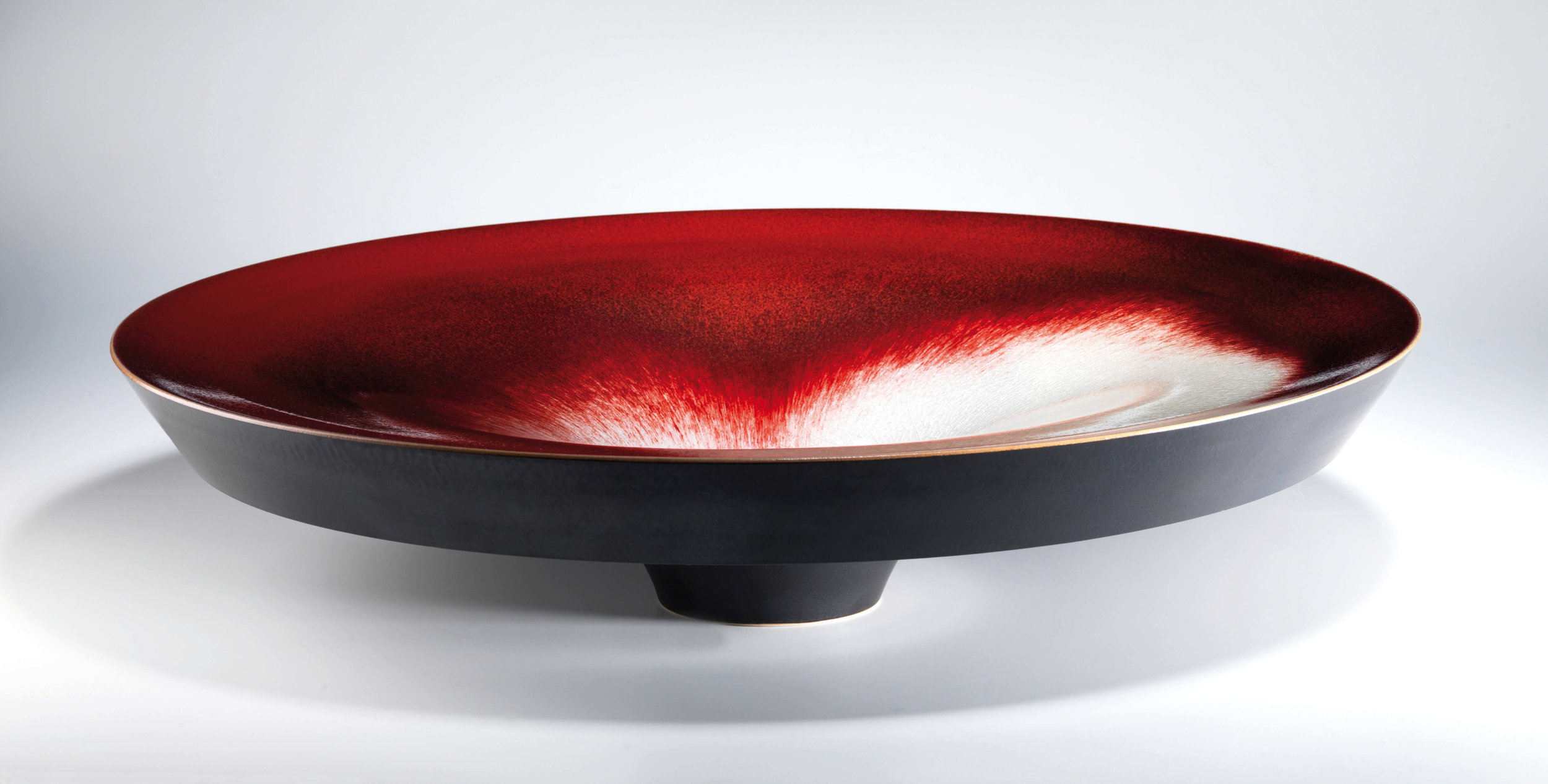 Doublewalled Oxblood Bowl