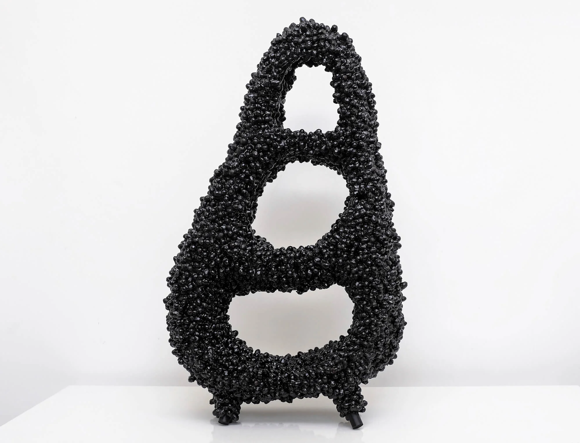 Marlène Huissoud. Cocoon Cabinet #1, Silkworm's cocoons, honeybee bio resin, 2017, unique piece, 130x80x33cm