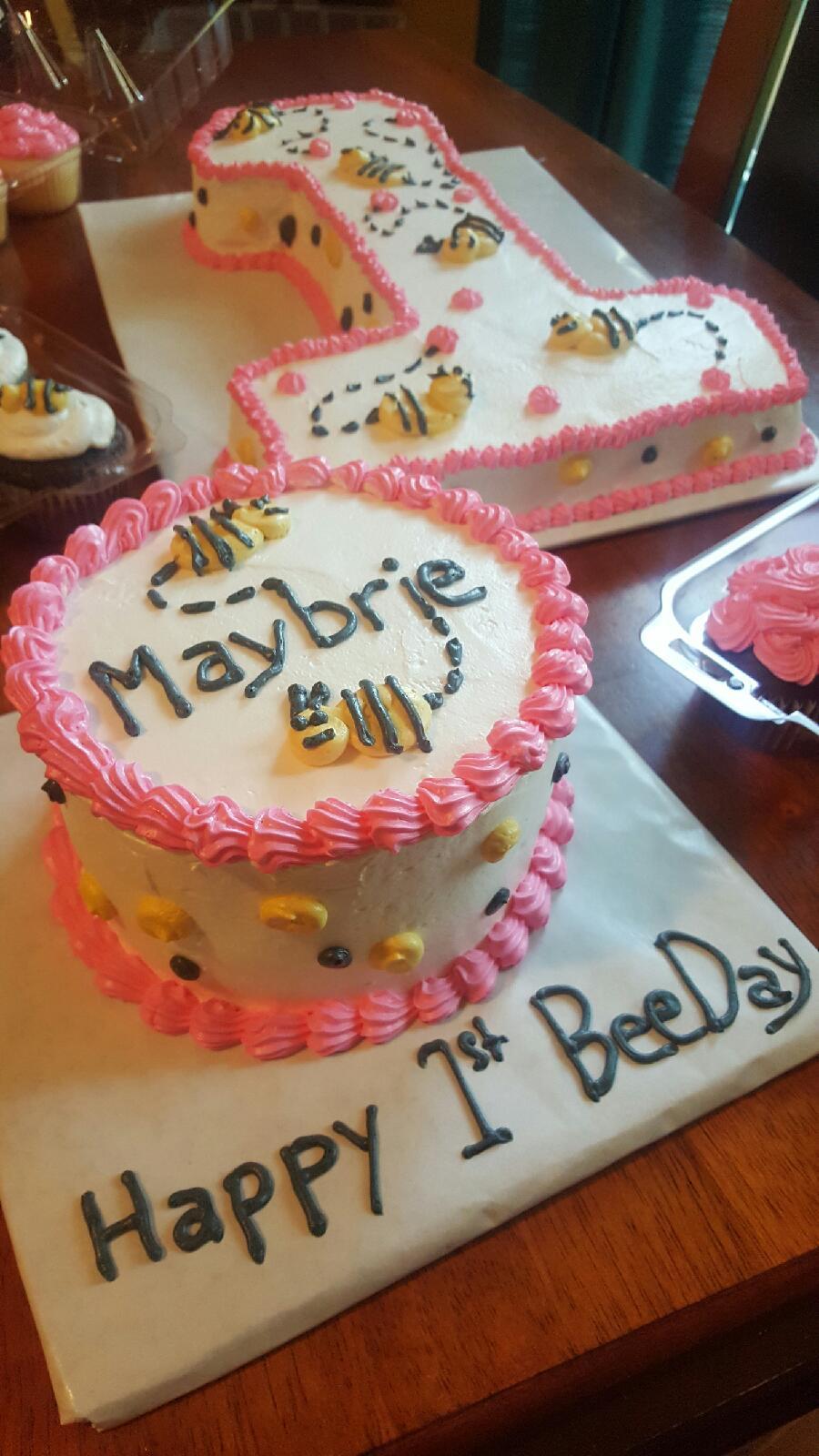 bee themed 1st birthday