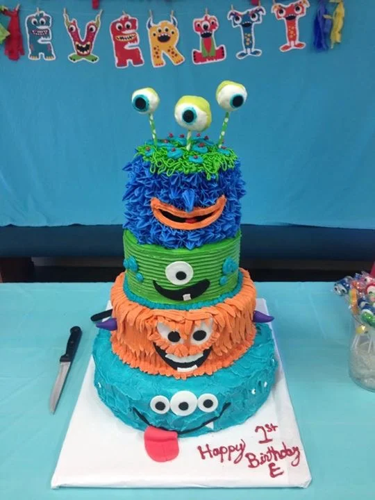 monster birthday cake
