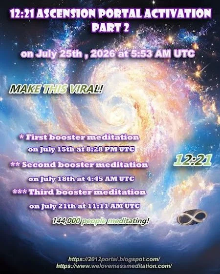 Global Mass Meditation on 07/25/2026 (Critical Mass Achieved!)