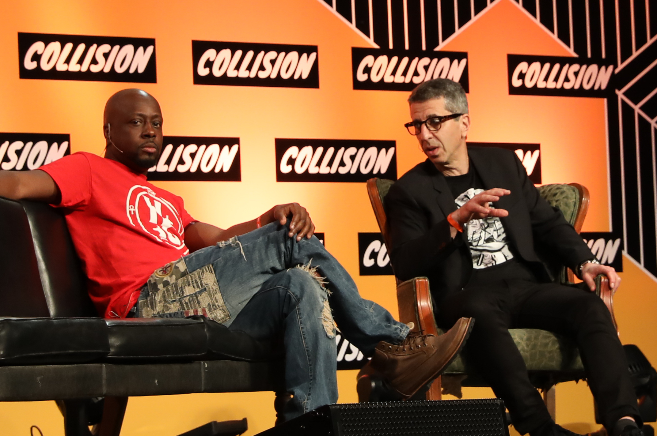 Wyclef Jean and Jason Flom