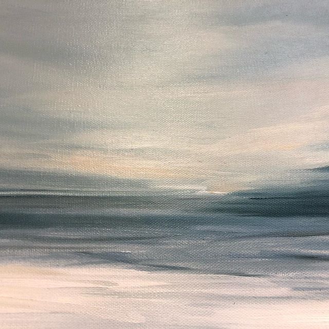 New works available at the beautiful @503found in Newport Beach #coastalart #minimalism #minimalisticseascape #oilpaintings #localart #shopsmall