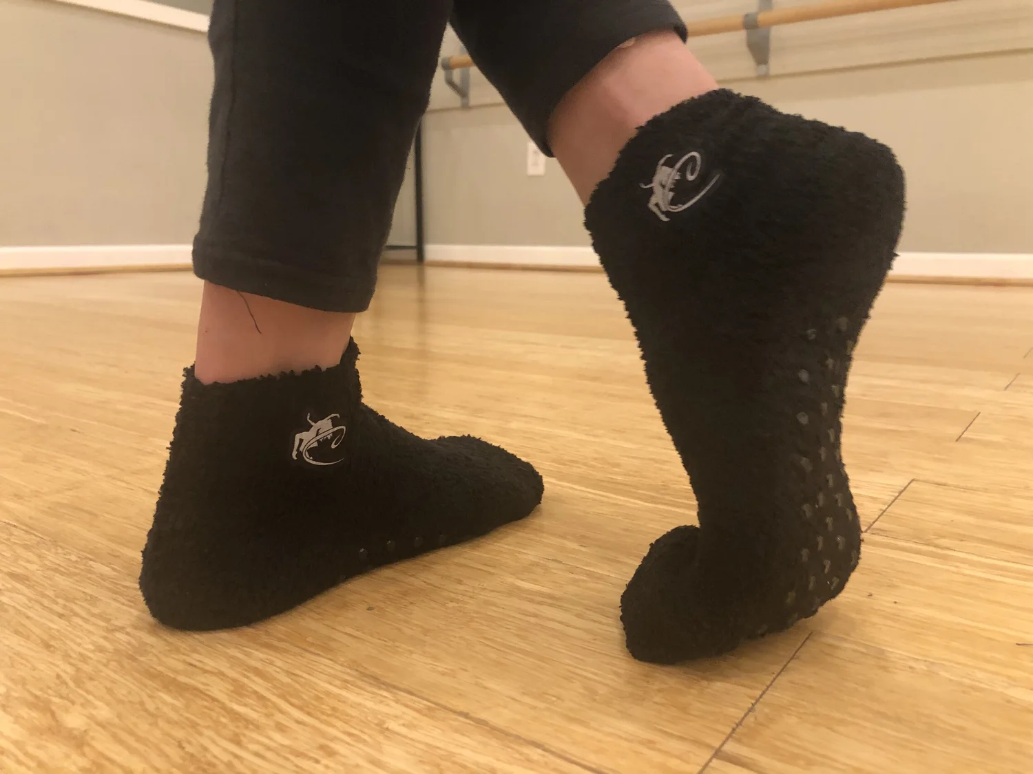fuzzy ankle socks with grips