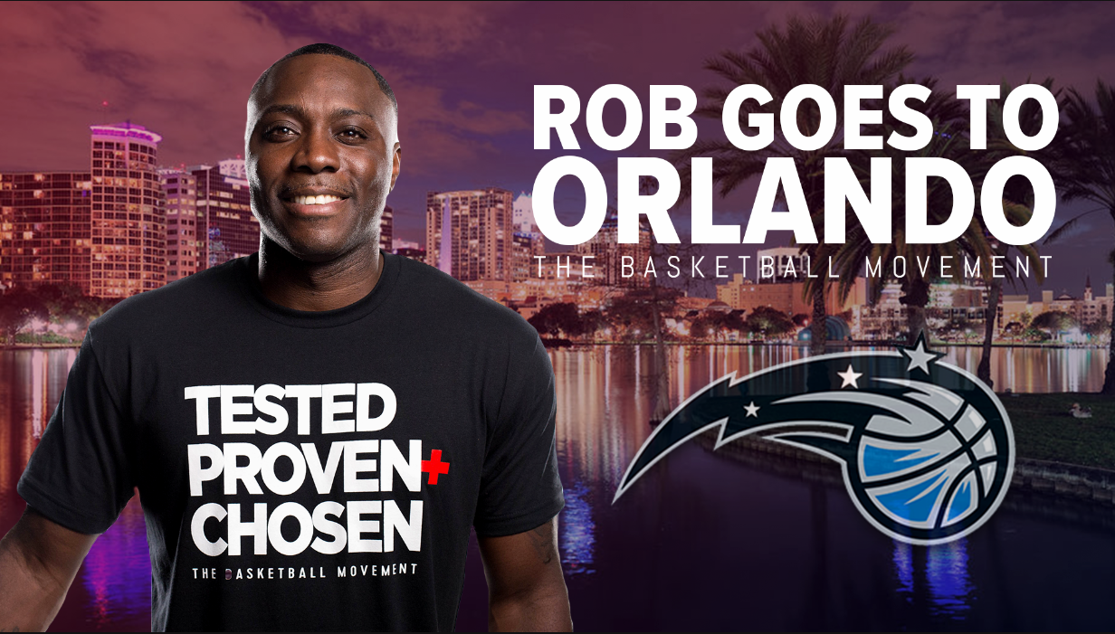 Rob Yanders with NBA Orlando Magic