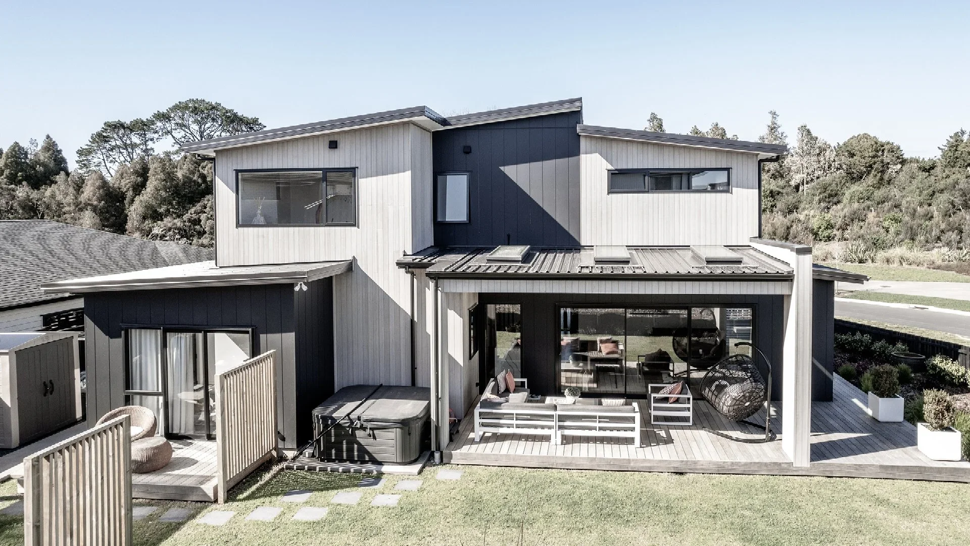 generation living home that shared the same backyard but also maintain the privacy