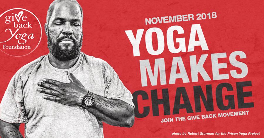 Yoga Makes Change campaign